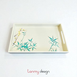Rectangle lacquer tray 19*30 cm ( different designs )